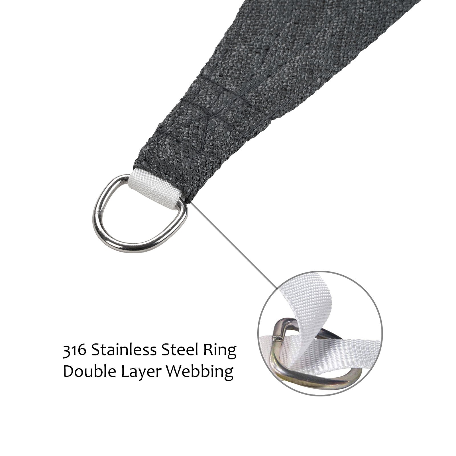 swift Sun Shade Sail 3.5m x 3.5m x 4.9m Right Angle Triangle HDPE Breathable 98% UV Block 3.5x3.5x4.9 Meter Triangular Awning Canopy Sail Shades for Garden Outdoor Patio with Free Ropes